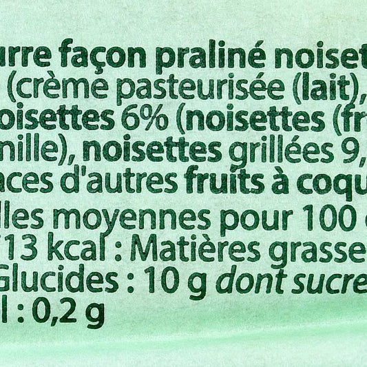 Le Beurre praliné noisette