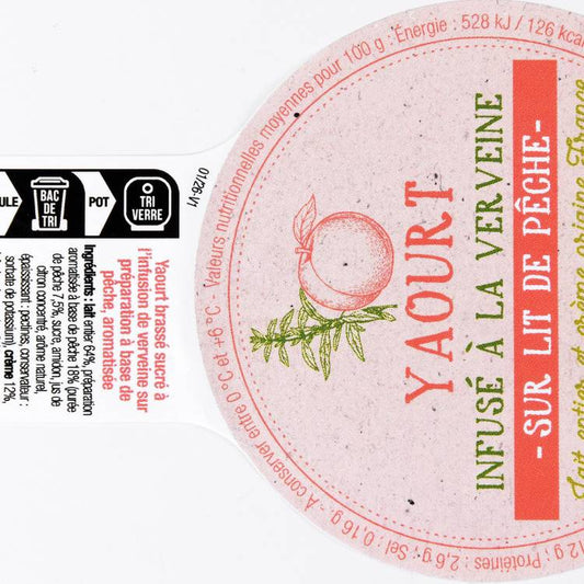 Le Yaourt brassé verveine et pêche