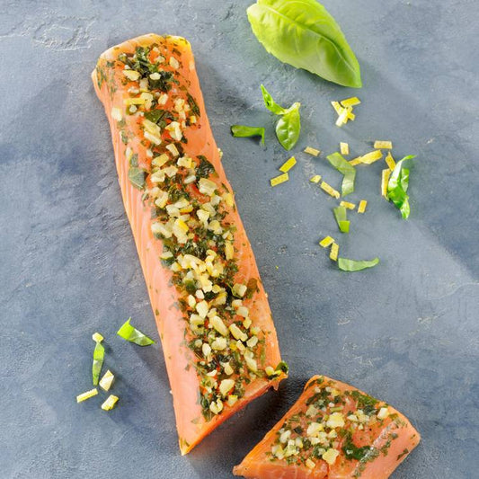 Le Cœur de saumon fumé au citron et basilic 150g